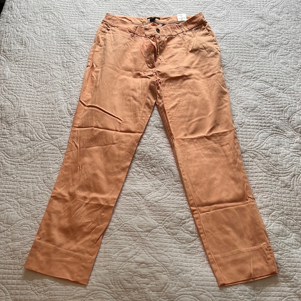 Orange sherbet colored cotton capris!